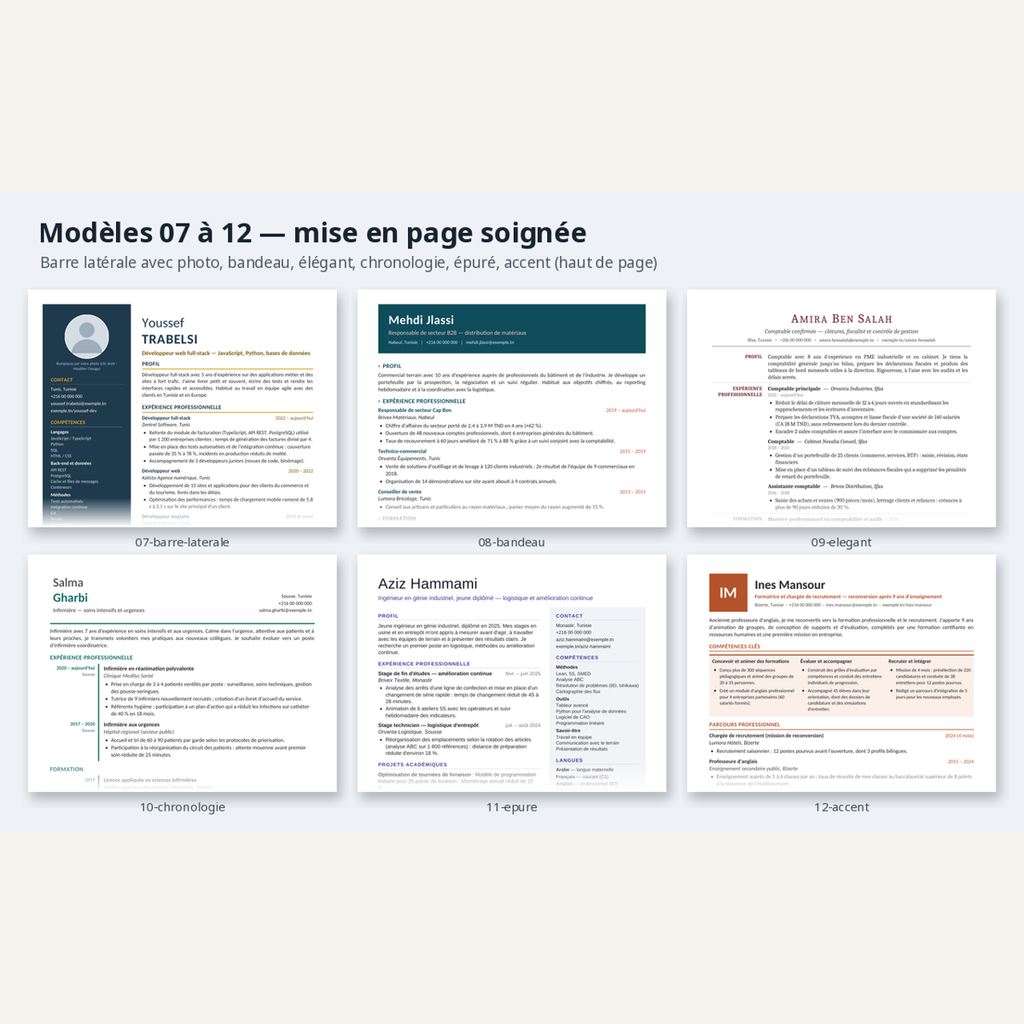 CV et texte d’accompagnement — trois parcours FR/EN/AR – visuel 10
