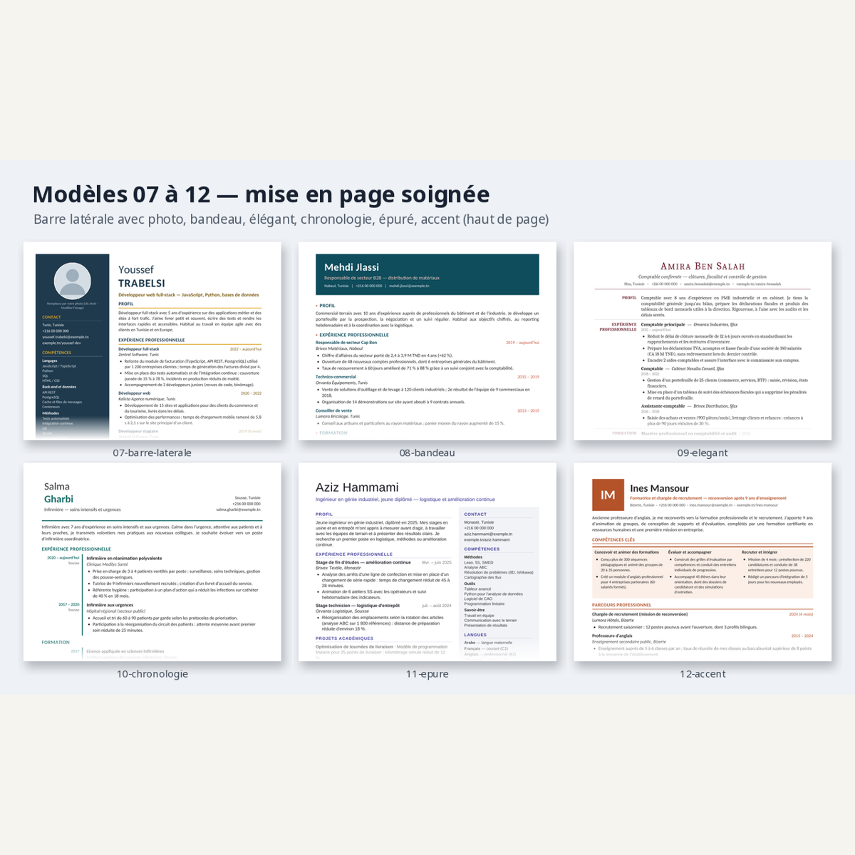 CV et texte d’accompagnement — trois parcours FR/EN/AR – visuel 10