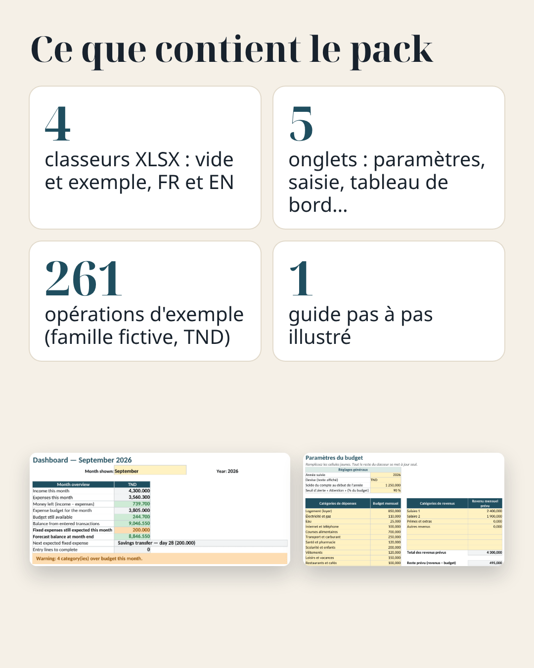 Budget du foyer — revenus, dépenses et charges fixes – visuel 12