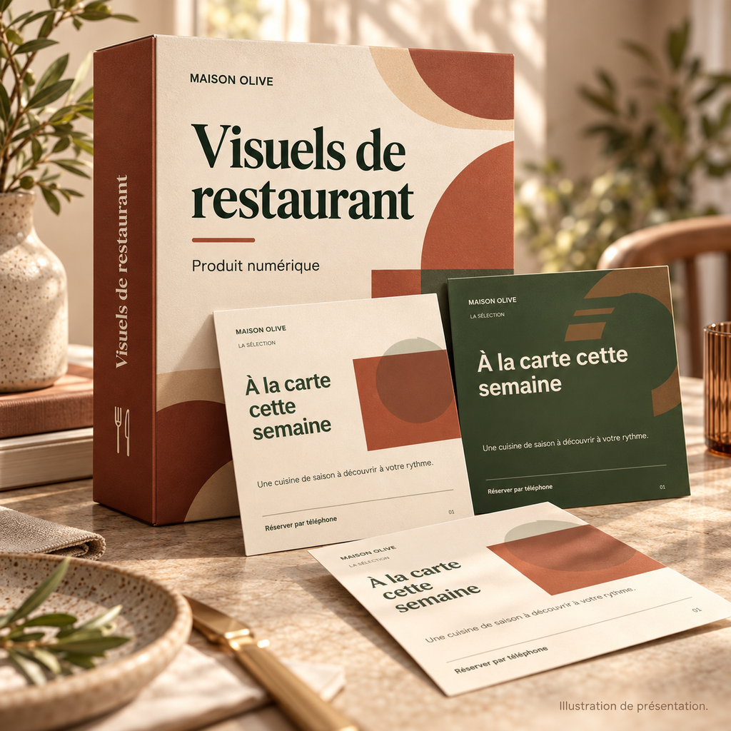 Visuels de restaurant – visuel 1