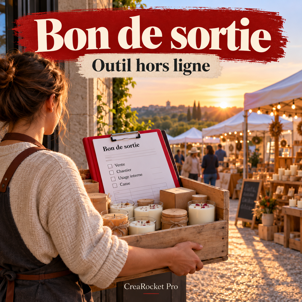 Bon de sortie de stock — vente, chantier ou casse FR/AR/EN – visuel 1