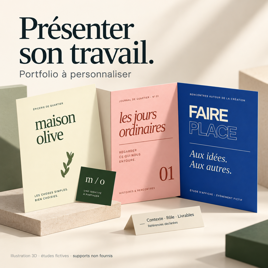 Portfolio créatif — projets et personnalisation locale – visuel 1