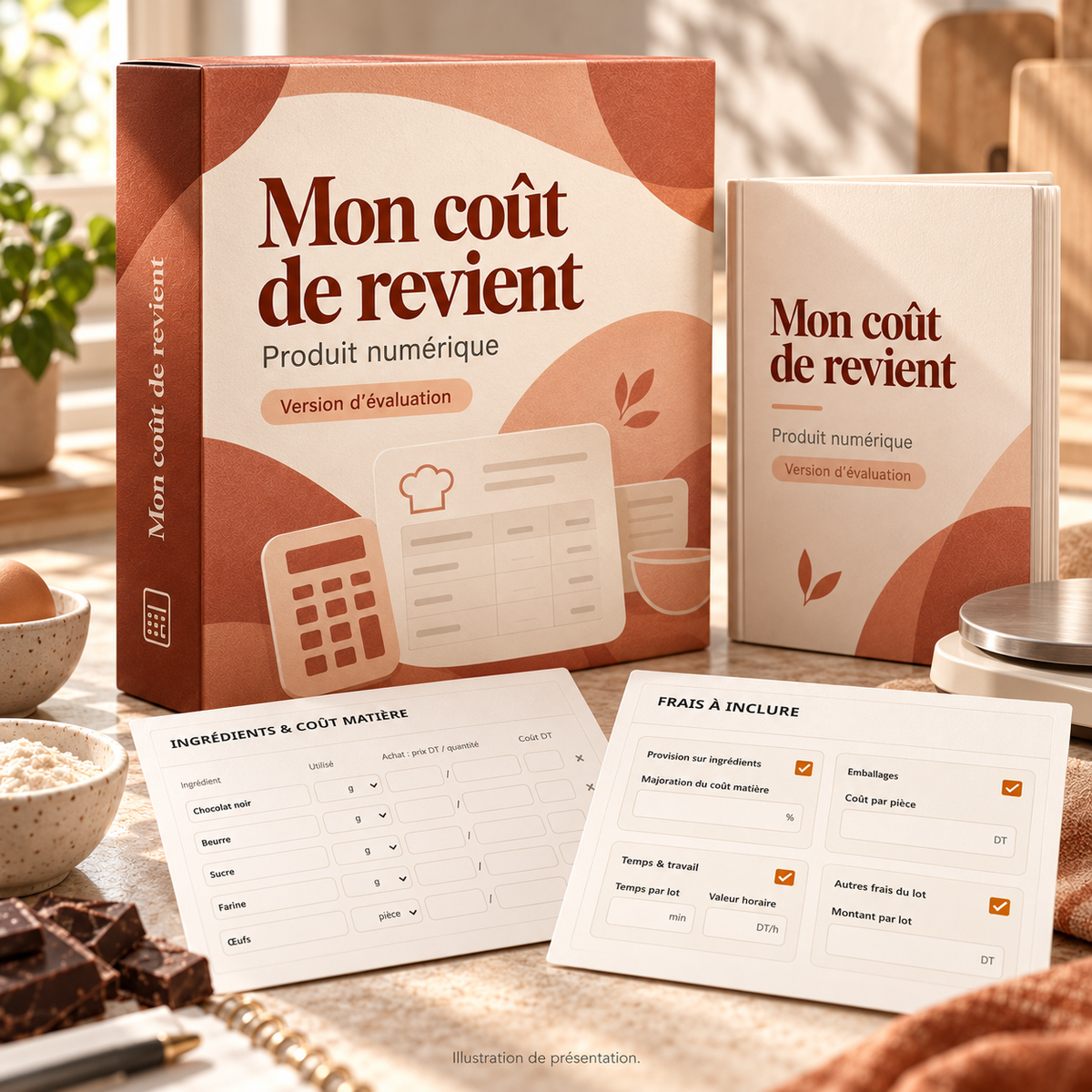 Mon coût de revient — recettes et prix – visuel 1