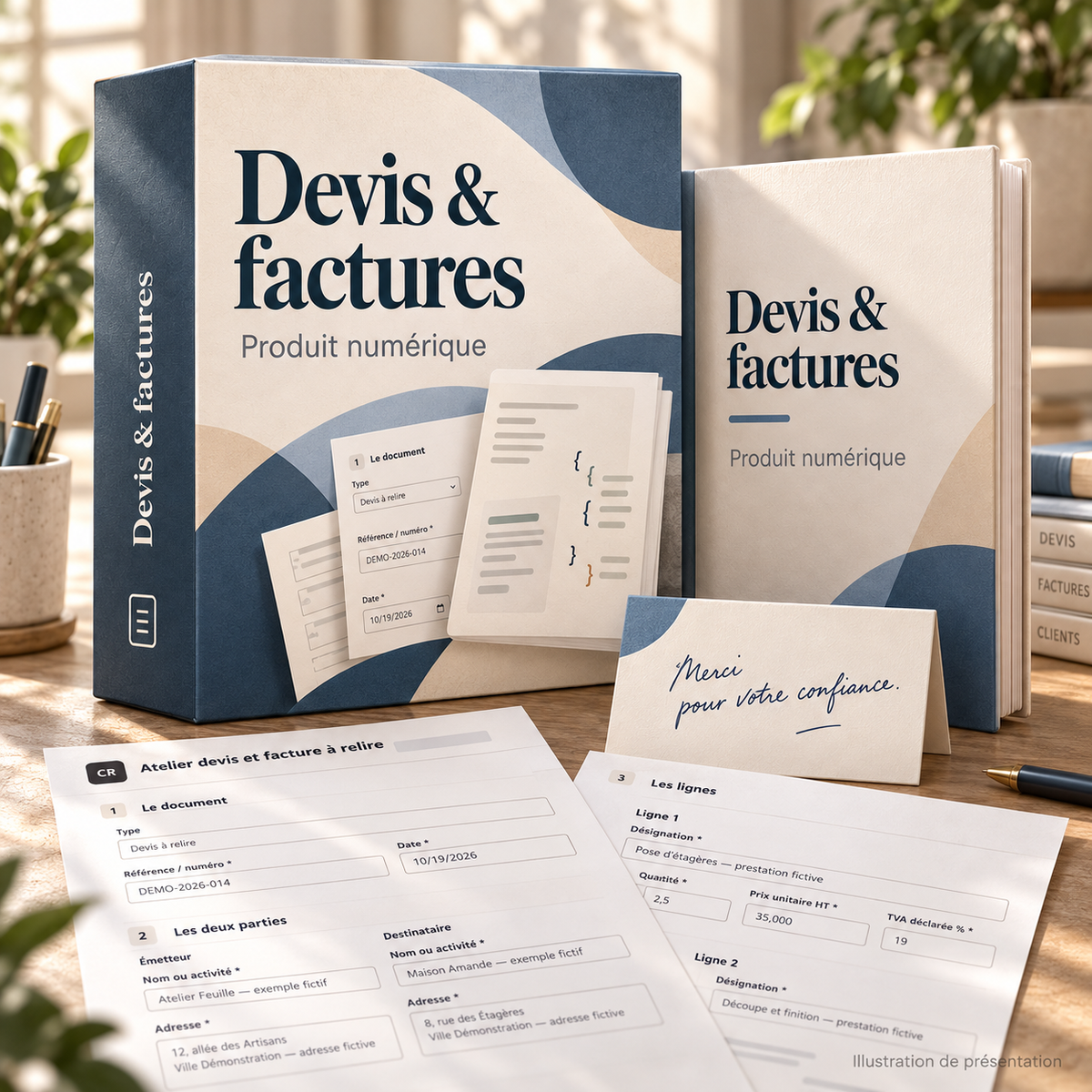 Création de devis et factures à partir d’un message client – visuel 1