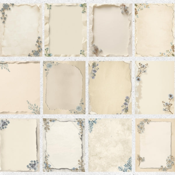 Neutral Scrapbook Paper | 40 Letter Size Backgrounds (Digital Download)